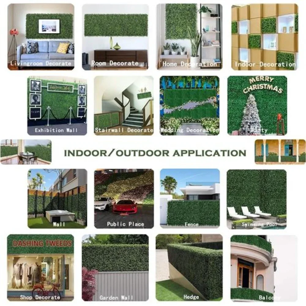 Artificial Boxwood Hedge Wall Panels Roll,48